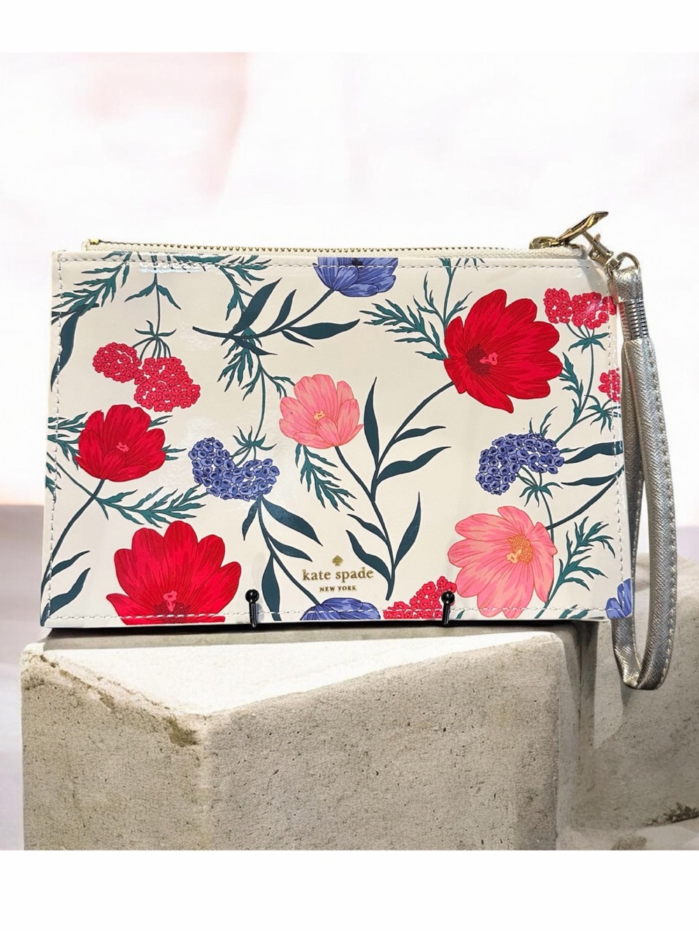 Kate Spade Blossom Pouch Wristlet Clutch